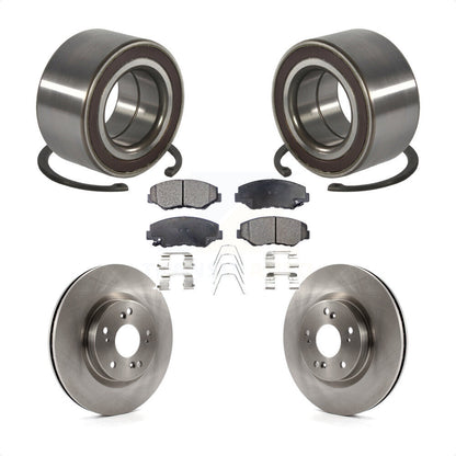 Wheel Bearing Disc Brake Rotors And Pads Front Kit For 2012-2016 Honda CR-V FWD