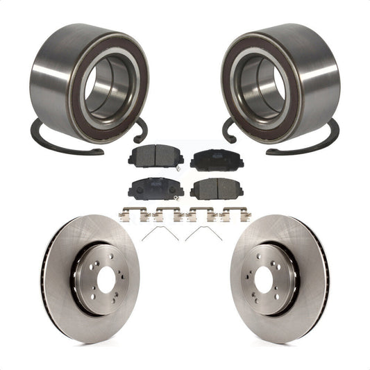 Wheel Bearing Disc Brake Rotor And Ceramic Pad Front Kit For 2013-2018 Acura RDX