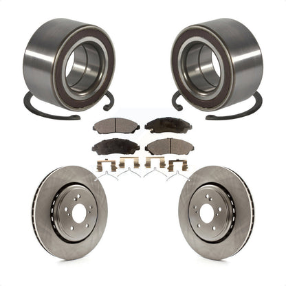 Wheel Bearing Disc Brake Rotor And Ceramic Pad Front Kit For 2014-2016 Acura MDX