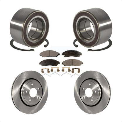 Wheel Bearing Disc Brake Rotors And Pads Front Kit For Honda Pilot Acura MDX
