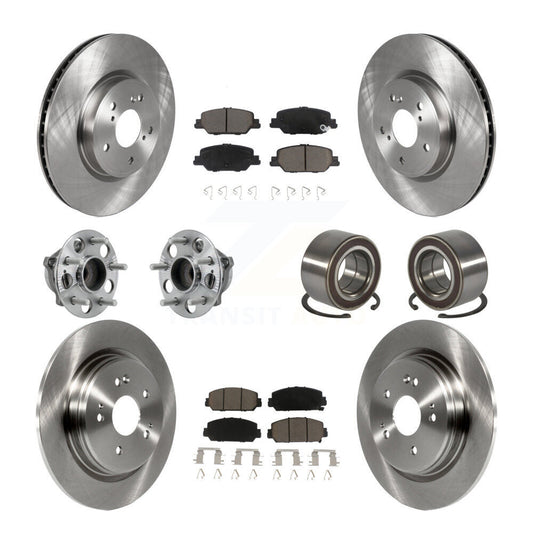 Wheel Hub Bearing Disc Brake Rotor And Pads Front Rear Kit (10Pc) For Honda CR-V