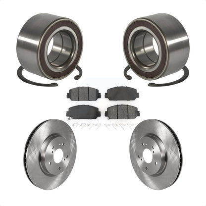Wheel Bearing Disc Brake Rotors And Semi-Metallic Pads Front Kit For Honda CR-V