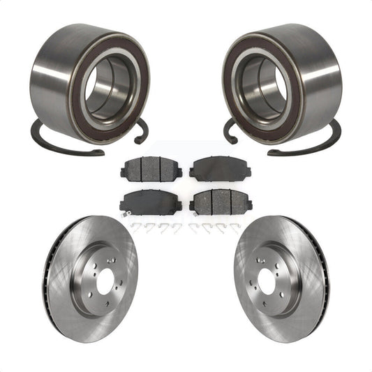 Wheel Bearing Disc Brake Rotors And Semi-Metallic Pads Front Kit For Honda CR-V