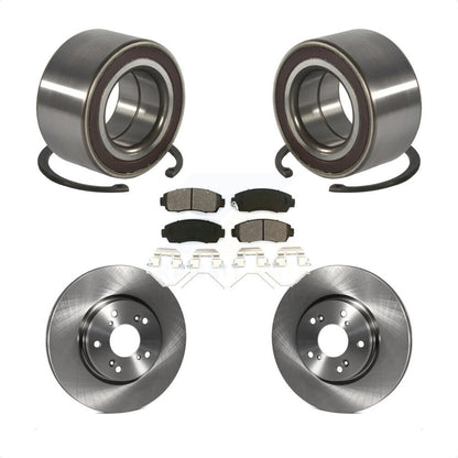 Wheel Bearing Disc Brake Rotors And Semi-Metallic Pads Front Kit For Honda CR-V
