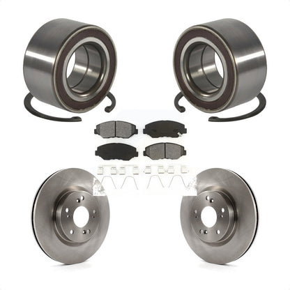 Wheel Bearing Disc Brake Rotors And Pads Front Kit For 2012-2016 Honda CR-V FWD