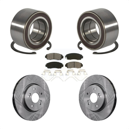 Wheel Bearing Disc Brake Rotors And Pads Front Kit For 2012-2016 Honda CR-V AWD