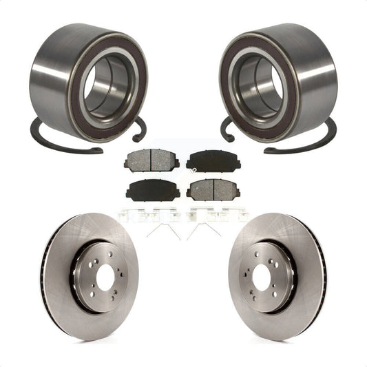 Wheel Bearing Disc Brake Rotors And Pads Front Kit For 2013-2018 Acura RDX