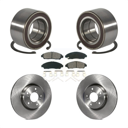 Wheel Bearing Brake Rotor Pads Front Kit For 14-20 Acura RLX Sport Hybrid SH-AWD