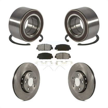 Wheel Bearing Disc Brake Rotors And Semi-Metallic Pads Front Kit For Acura RLX