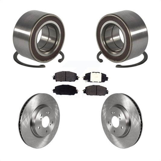 Wheel Bearing Disc Brake Rotors And Semi-Metallic Pads Front Kit For Honda CR-V