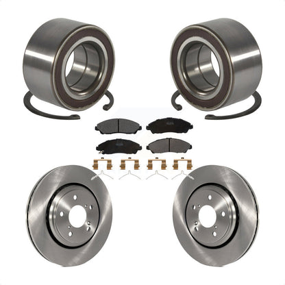 Wheel Bearing Disc Brake Rotors And Pads Front Kit For Honda Pilot Acura MDX