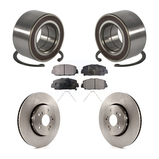 Wheel Bearing Disc Brake Rotors And Pads Front Kit For 2013-2018 Acura RDX