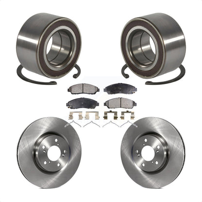 Wheel Bearing Brake Rotor Pads Front Kit For 14-20 Acura RLX Sport Hybrid SH-AWD