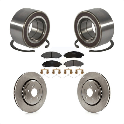 Wheel Bearing Disc Brake Rotors And Pads Front Kit For 2014-2016 Acura MDX