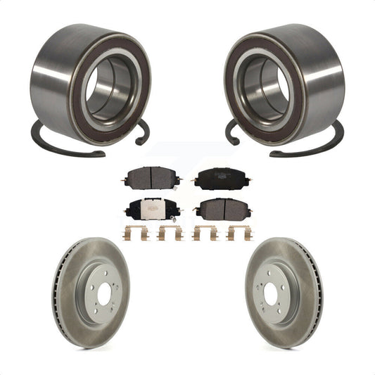 Wheel Bearing Coated Disc Brake Rotors And Ceramic Pads Front Kit For Honda CR-V
