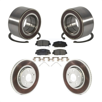 Wheel Bearing Coated Disc Brake Rotors And Ceramic Pads Front Kit For Acura RLX