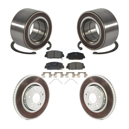 Wheel Bearing Coated Disc Brake Rotors And Ceramic Pads Front Kit For Acura RLX