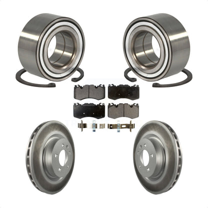 Wheel Bearing Coated Brake Rotor & Pads Front Kit For 2016 Land Rover Range 3.0L