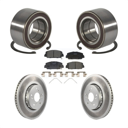 Wheel Bearing Coated Disc Brake Rotor And Pads Front Kit For 2013-2018 Acura RDX