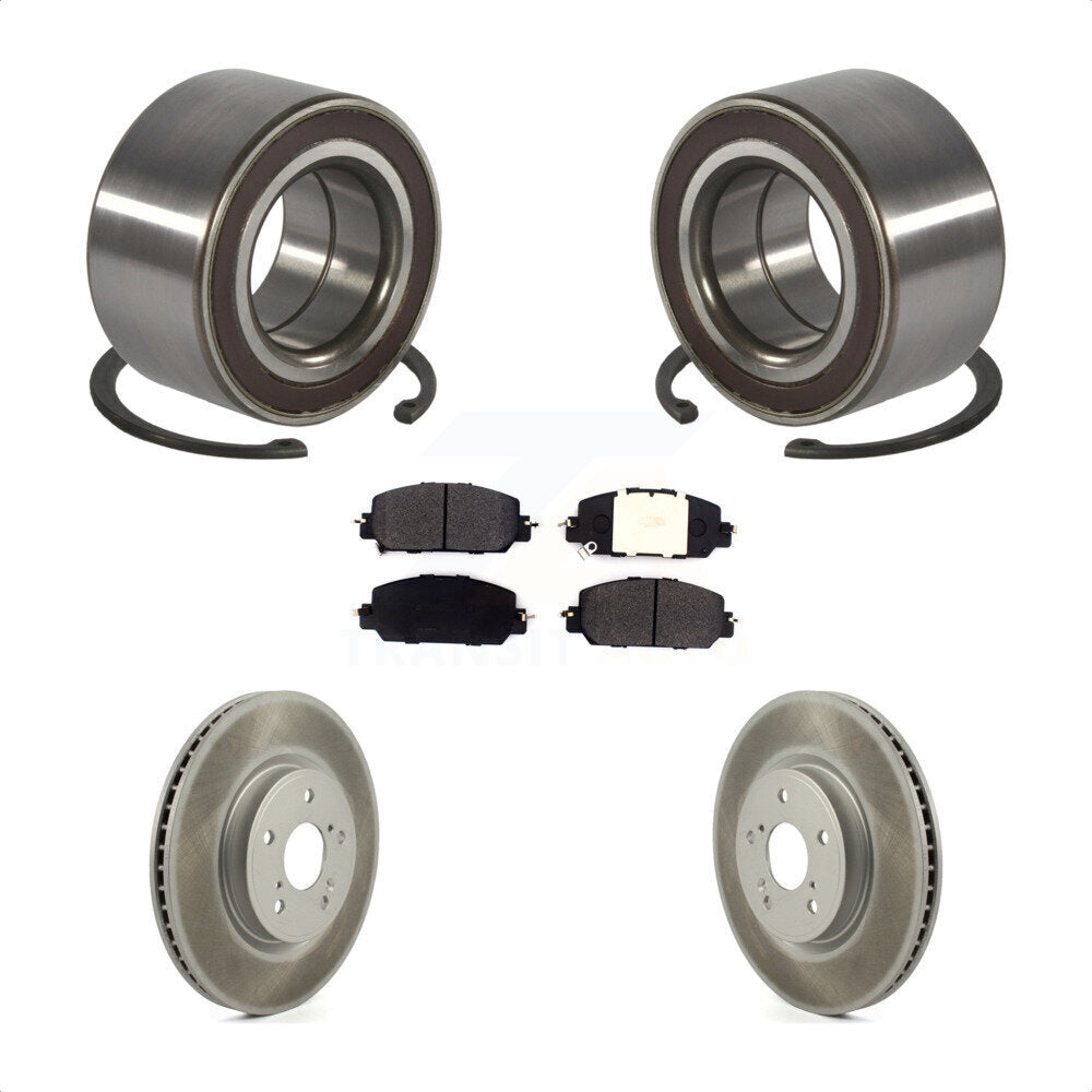 Wheel Bearing Coated Disc Brake Rotors And Pads Front Kit For Honda CR-V