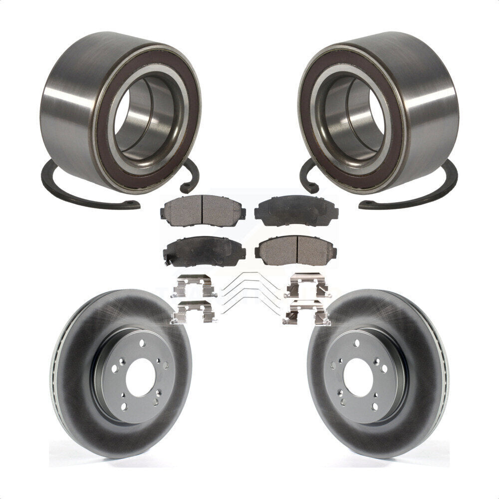 Wheel Bearing Coated Disc Brake Rotors And Pads Front Kit For Honda CR-V