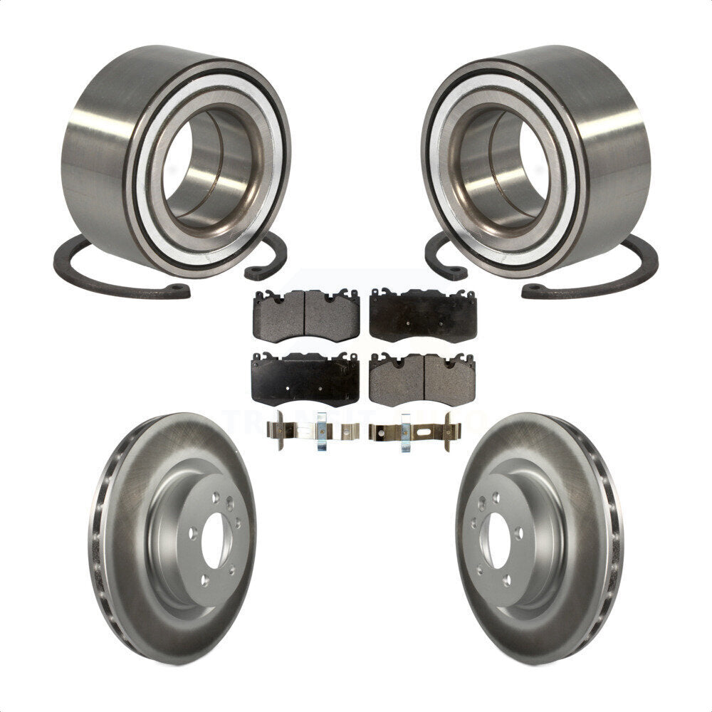 Wheel Bearing Coated Brake Rotor & Pads Front Kit For 2016 Land Rover Range 3.0L