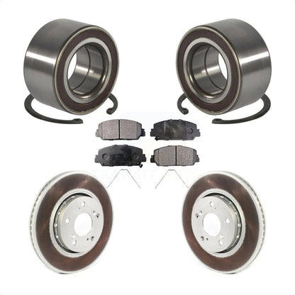 Wheel Bearing Coated Disc Brake Rotors And Pads Front Kit For Acura RLX