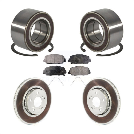 Wheel Bearing Coated Disc Brake Rotors And Pads Front Kit For Acura RLX