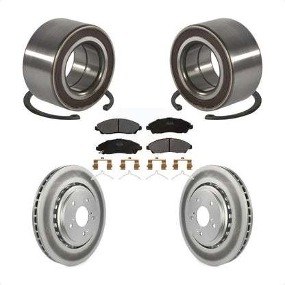 Wheel Bearing Coated Disc Brake Rotor And Pads Front Kit For 2014-2016 Acura MDX
