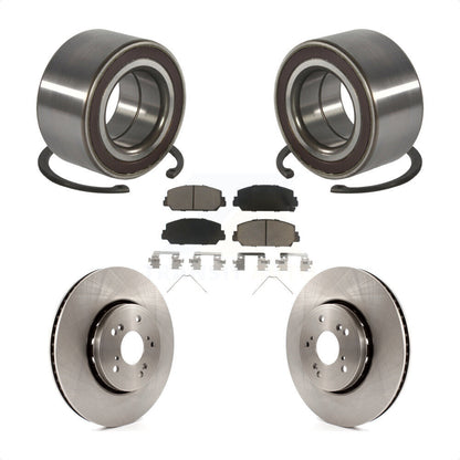 Wheel Bearing Disc Brake Rotor And Ceramic Pad Front Kit For 2013-2018 Acura RDX