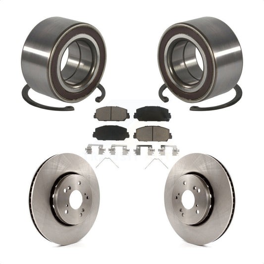 Wheel Bearing Disc Brake Rotor And Ceramic Pad Front Kit For 2013-2018 Acura RDX