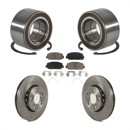 Wheel Bearing Disc Brake Rotors And Ceramic Pads Front Kit For Acura RLX