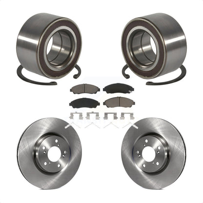Wheel Bearing Brake Rotor Pads Front Kit For 14-20 Acura RLX Sport Hybrid SH-AWD