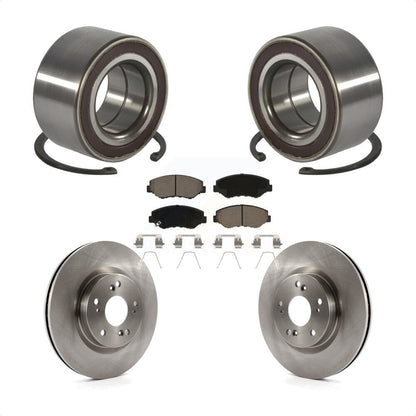 Wheel Bearing Disc Brake Rotors And Pads Front Kit For 2012-2016 Honda CR-V FWD