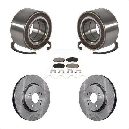 Wheel Bearing Disc Brake Rotors And Pads Front Kit For 2012-2016 Honda CR-V AWD