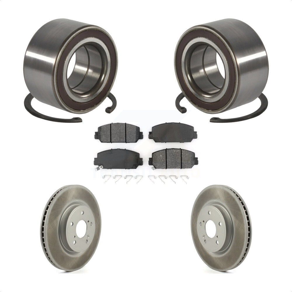 Wheel Bearing Coated Disc Brake Rotors And Pads Front Kit For Honda CR-V