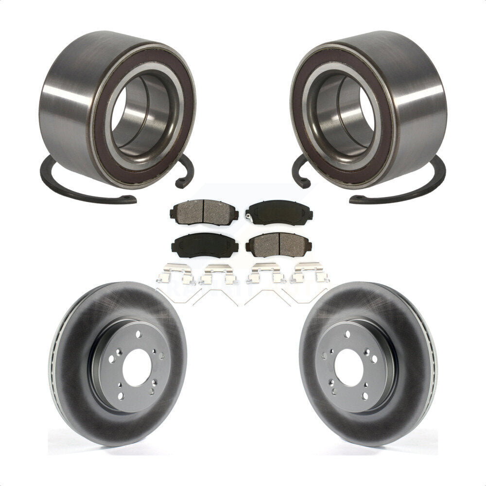 Wheel Bearing Coated Disc Brake Rotors And Pads Front Kit For Honda CR-V