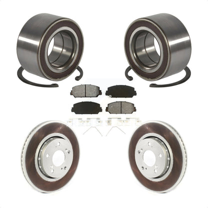 Wheel Bearing Coated Disc Brake Rotors And Pads Front Kit For Acura RLX