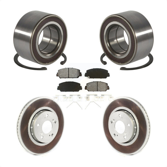 Wheel Bearing Coated Disc Brake Rotors And Pads Front Kit For Acura RLX