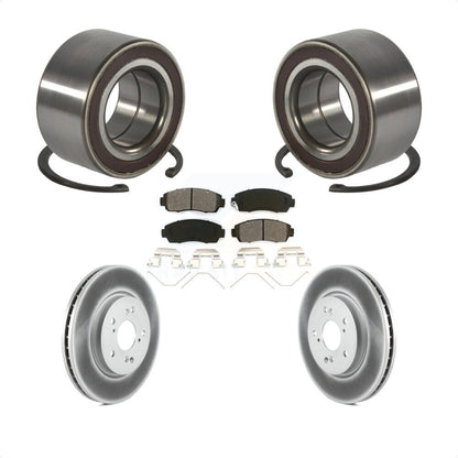 Wheel Bearing Coated Disc Brake Rotor Pad Front Kit For 2012-2016 Honda CR-V AWD