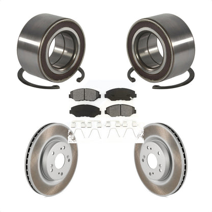 Wheel Bearing Coated Disc Brake Rotor Pad Front Kit For 2012-2016 Honda CR-V FWD