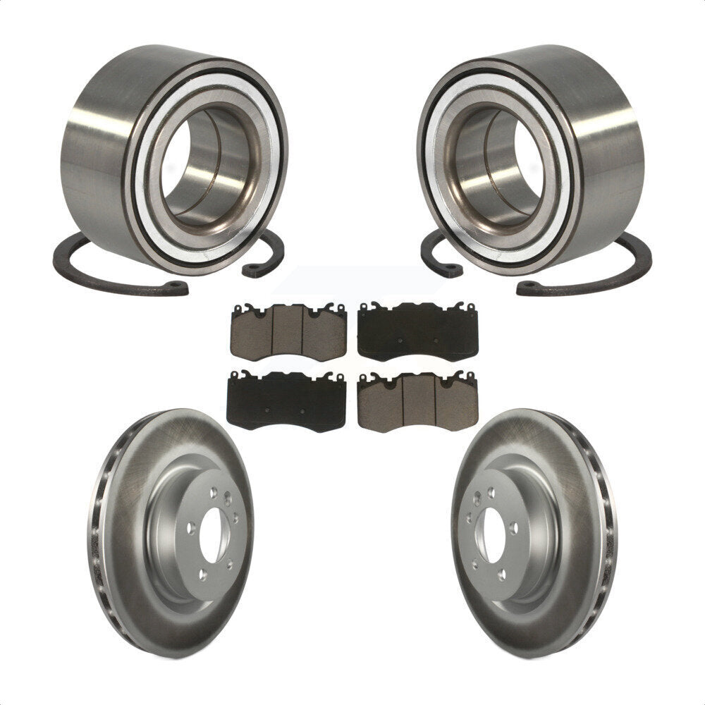 Wheel Bearing Coated Brake Rotor & Pads Front Kit For 2016 Land Rover Range 3.0L