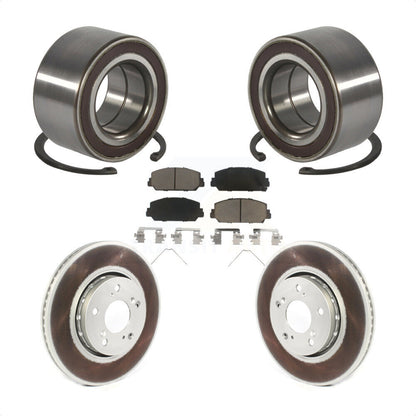 Wheel Bearing Coated Disc Brake Rotors And Ceramic Pads Front Kit For Acura RLX