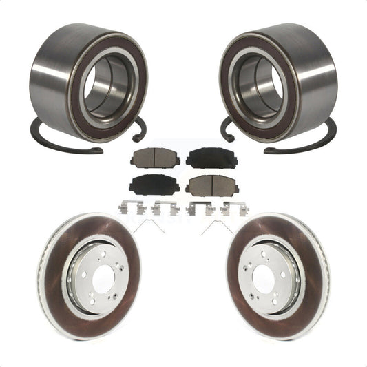 Wheel Bearing Coated Disc Brake Rotors And Ceramic Pads Front Kit For Acura RLX