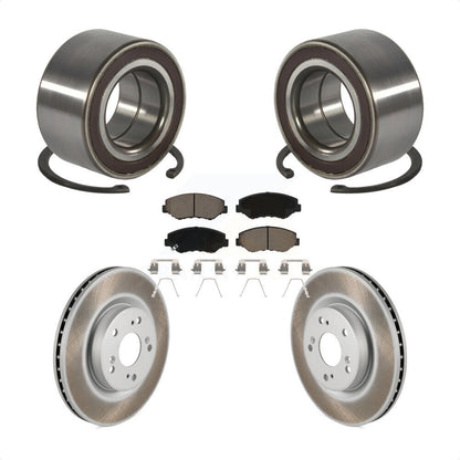 Wheel Bearing Coated Disc Brake Rotor Pad Front Kit For 2012-2016 Honda CR-V FWD