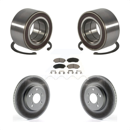 Wheel Bearing Coated Disc Brake Rotors And Ceramic Pads Front Kit For Honda CR-V