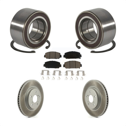 Wheel Bearing Coated Disc Brake Rotors And Ceramic Pads Front Kit For Honda CR-V