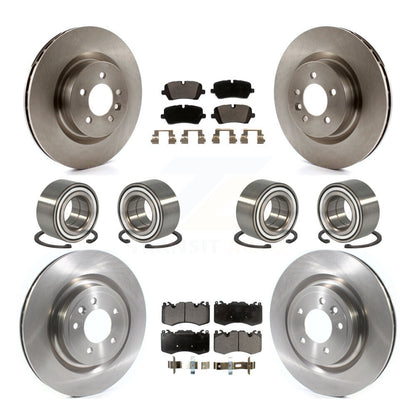 Bearing Brake Rotor And Pad Front Rear Kit (10Pc) For 2016 Land Rover Range 3.0L