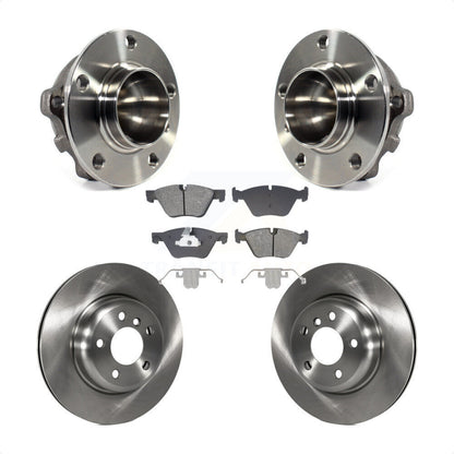 Hub Bearing Assembly Disc Brake Rotors And Pads Front Kit For BMW 528i
