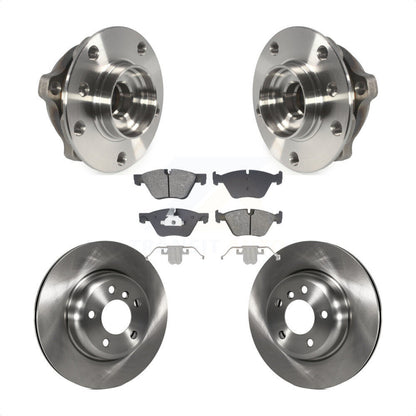 Hub Bearing Assembly Disc Brake Rotors And Pads Front Kit For BMW 528i xDrive
